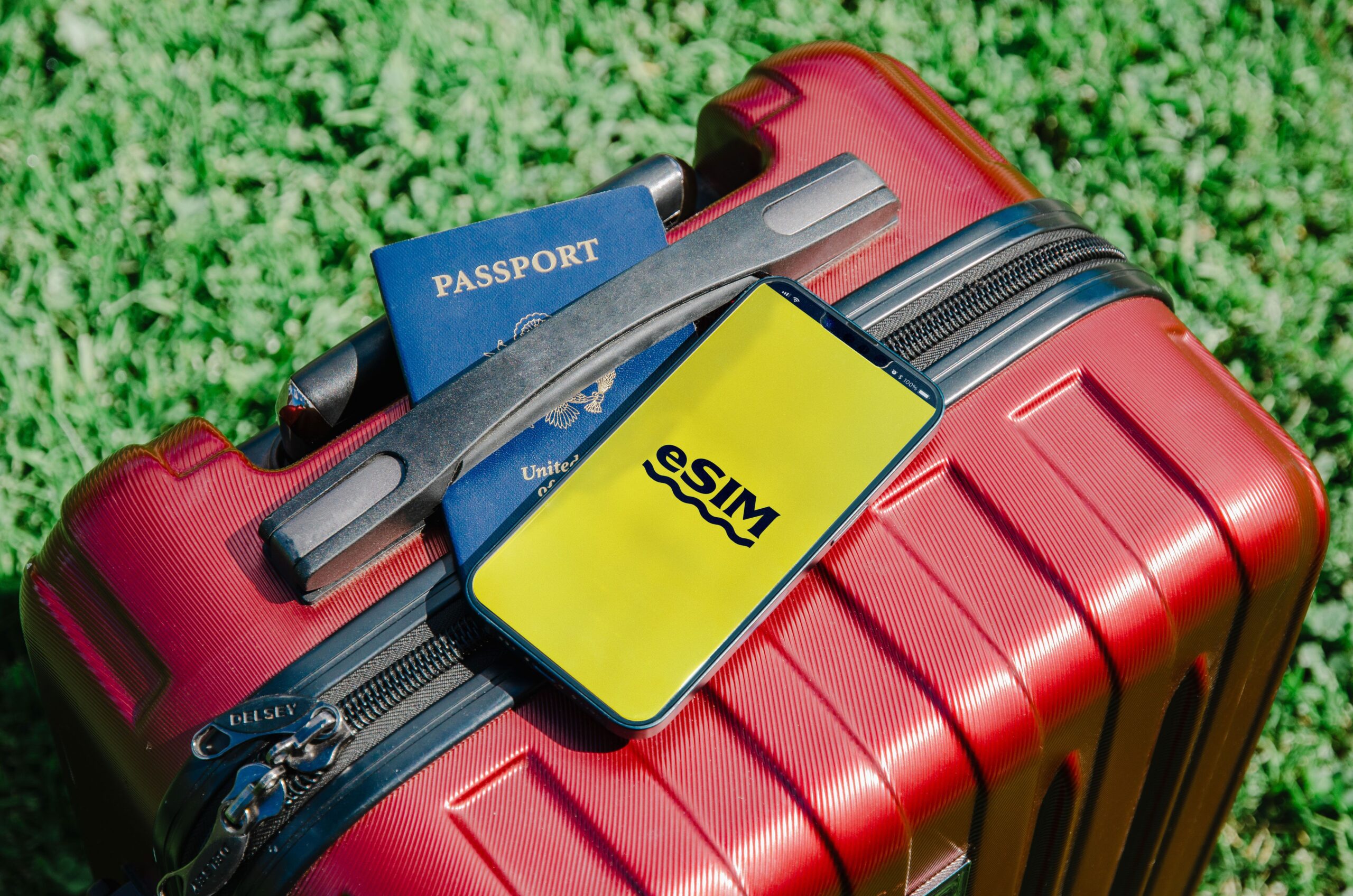 Essential travel documents and luggage for moving abroad and starting a new life overseas